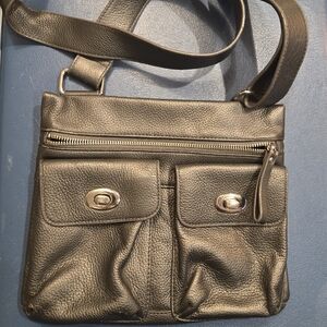 Women's danier genuine leather purse handbag shoulder crossbody bag